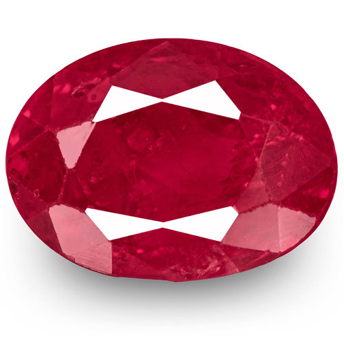 IGI Certified BURMA Ruby 2.23 Cts Natural Untreated Velvety Pinkish Red Oval