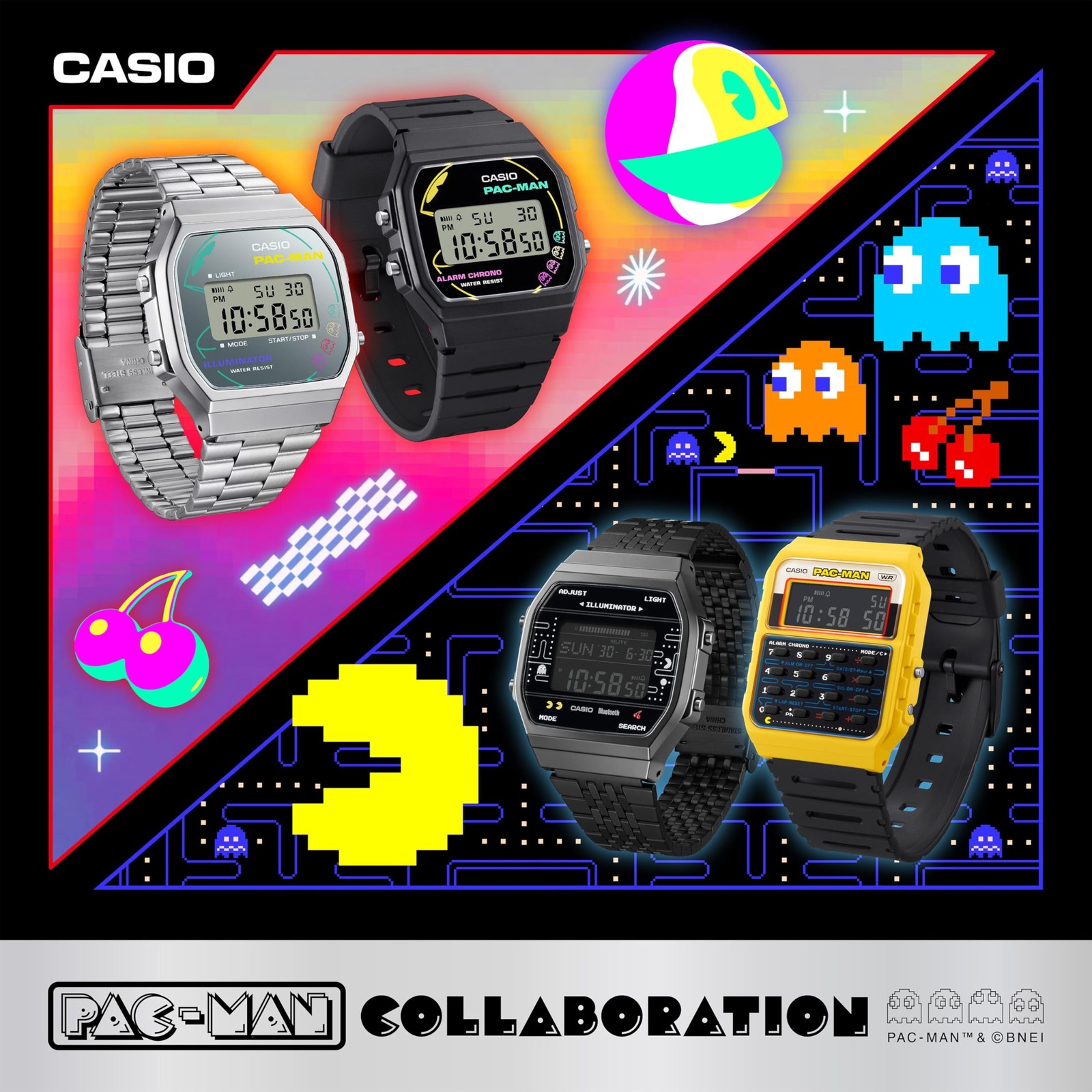 Casio Classic CA-53WPC-1BJR PAC-MAN Collaboration Limited Men’s Watch