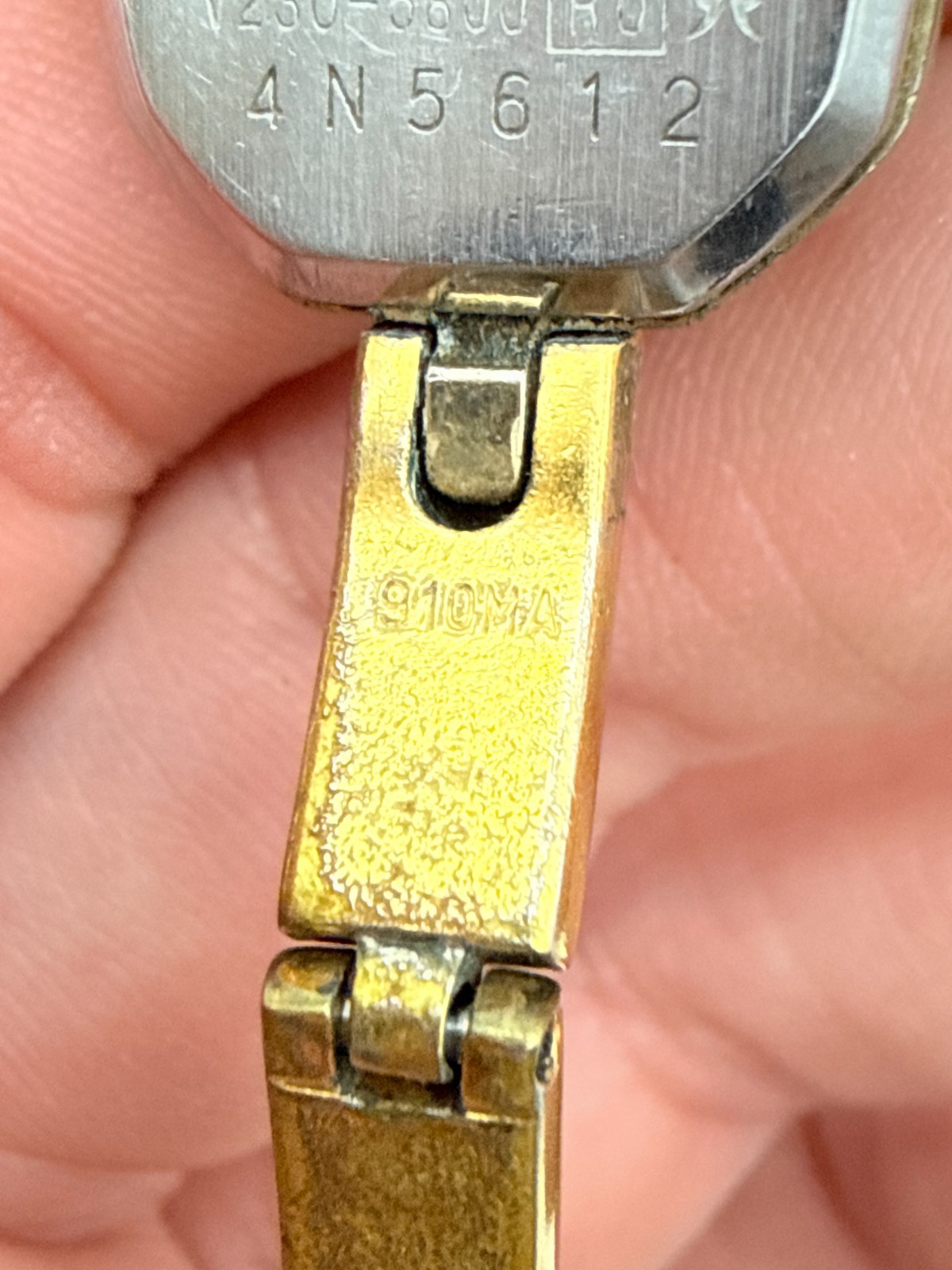 Vintage Pulsar Two-Tone Octagonal Ladies Watch Quartz Untested