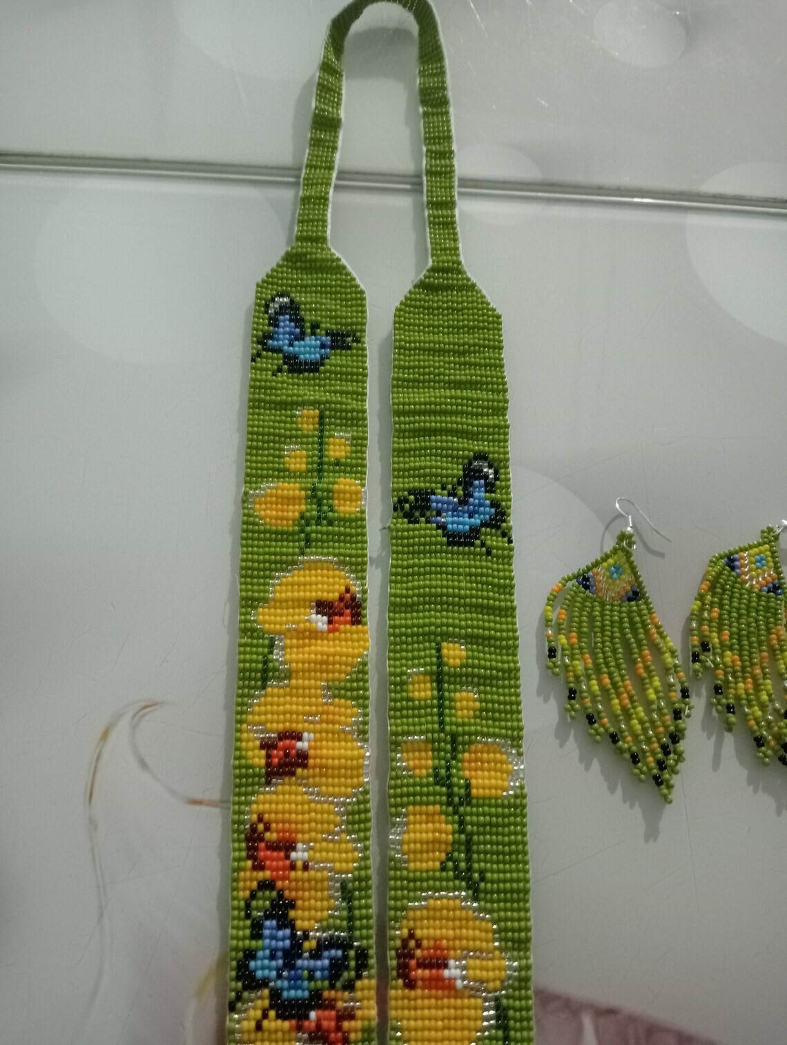 Handmade Seed Bead Necklace American Style Good Necklace Boho Beaded Necklace