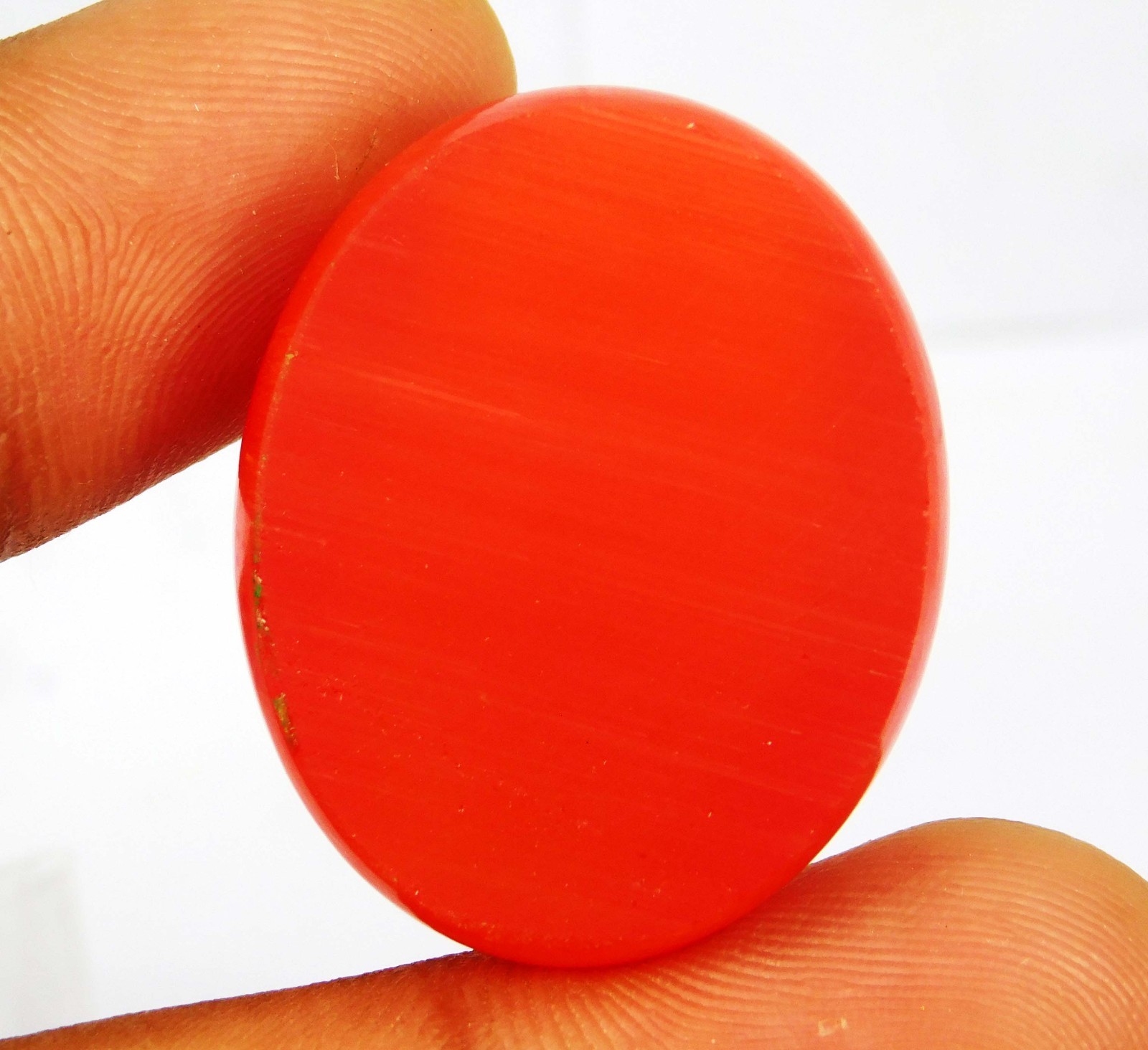 99.20 Ct Natural Chrysoberyl Pink Cats Eye Round Cabochon Loose Gemstone