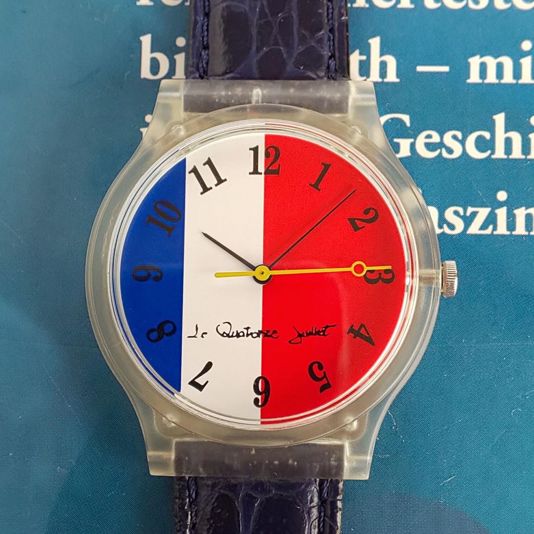 CITIZEN Bastille Day Tricolor Dial Rare Ltd Quartz Watch