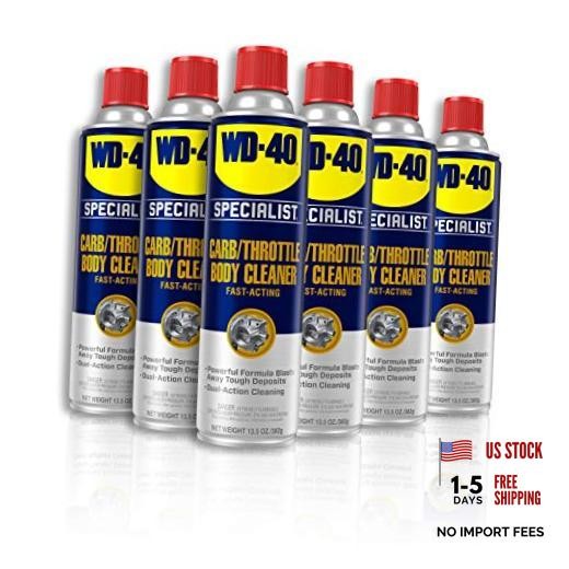 WD-40 Specialist Carb/Throttle Body & Parts Cleaner, 13.5 OZ [6-Pack]