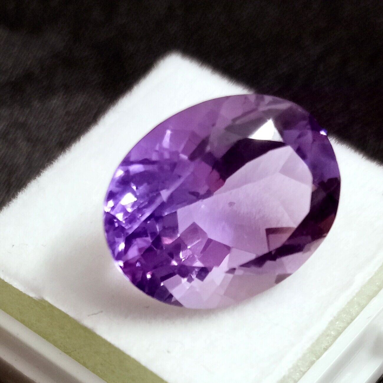 Wonderful Amethyst Size 12-14 Ct EGL Certified Natural Oval Cut Loose Gemstone