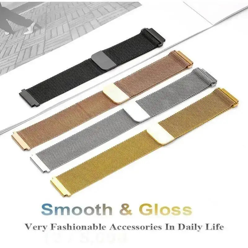 18MM Strap For Garmin Venu 3S Vivoactive 3S 4S Magnetic Metal Loop Watch Band