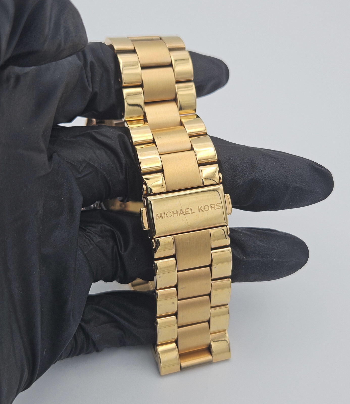 Michael Kors Argyle Gold Stainless Steel Watch with Rose Gold Dial MK3336