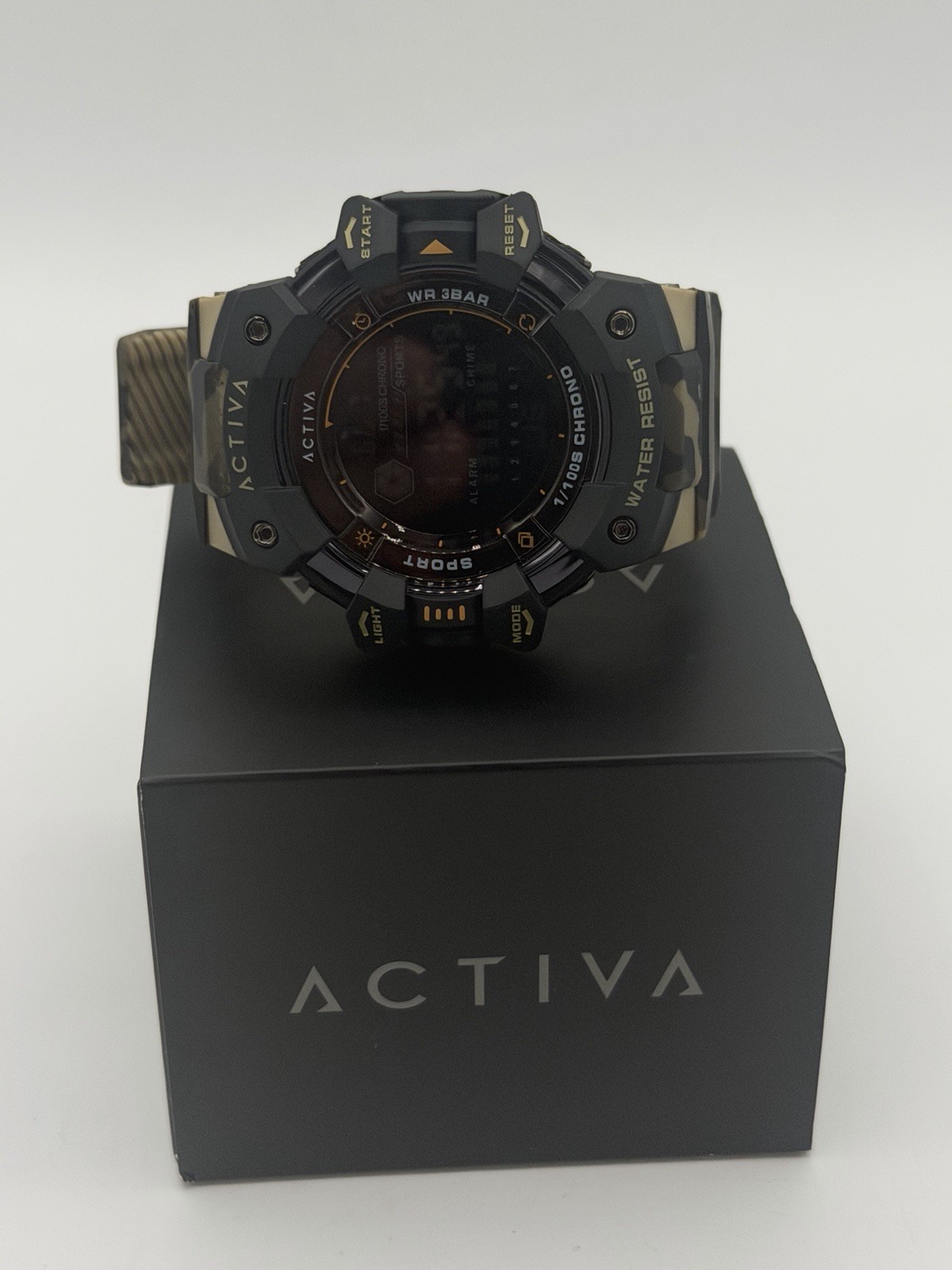 Activa Armour X Invicta Men’s 50mm Camouflage Khaki Digital Watch ACW8050MC-001