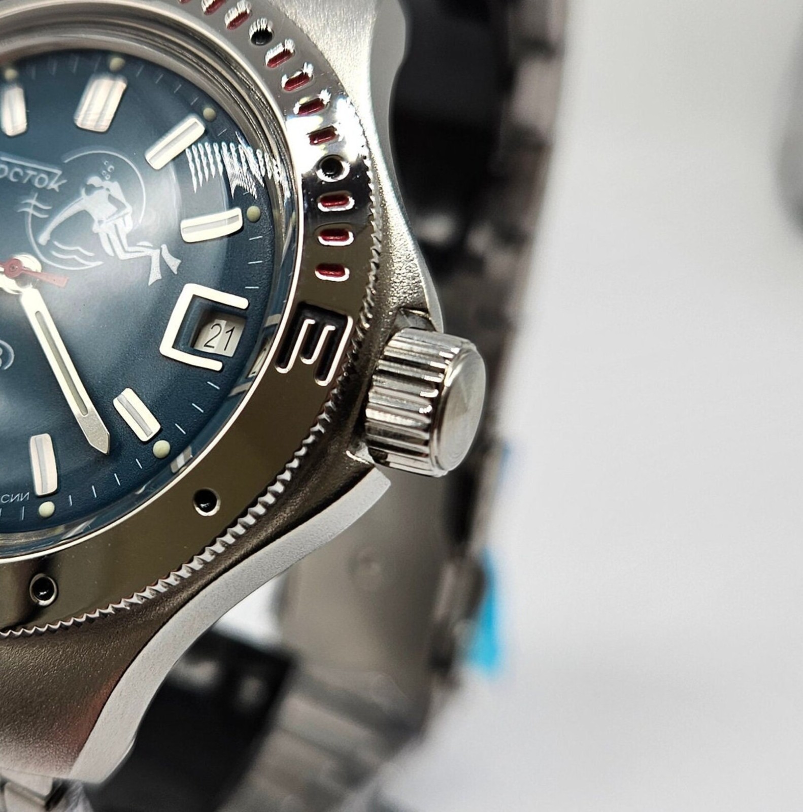 Vostok Amphibia 060059 Watch Scuba Dude Diver Mechanical Automatic US SELLER