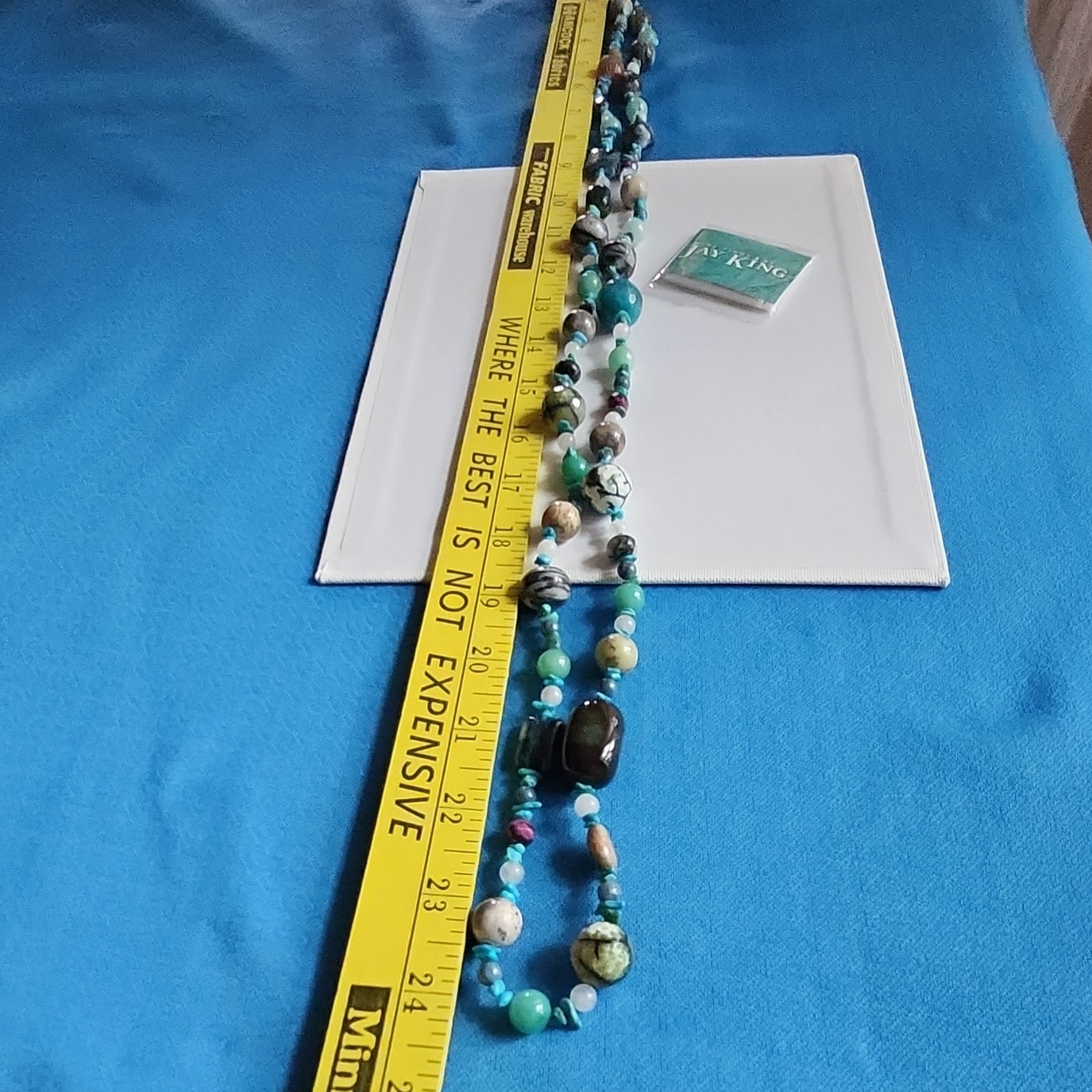 Mine Finds by Jay King Handcrafted Beaded Turquoise Necklace Multicolor 25-30in