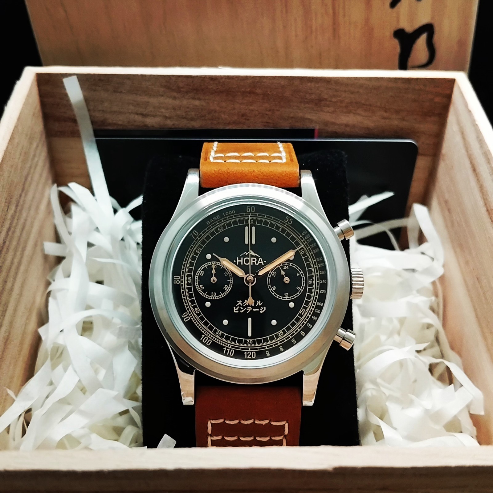 Watch -Hora- Turin 38mm Chronograph Vintage Japan