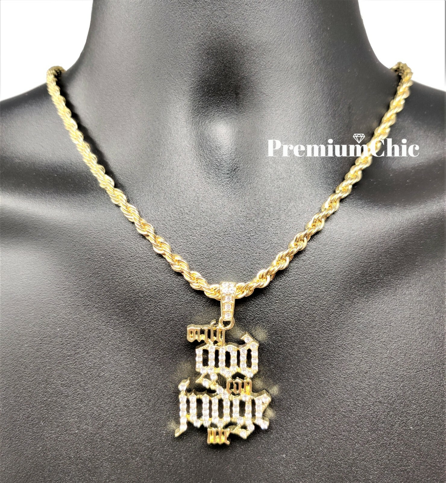 ONLY GOD CAN JUDGE ME Pendant Necklace w Rope or Tennis Chain Plated CZ Jewelry