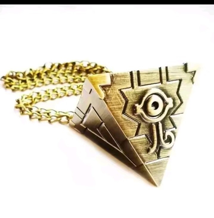 Millennium Puzzle Pyramid Pendant Necklace Anime Metal Chain Cosplay Gift YGO