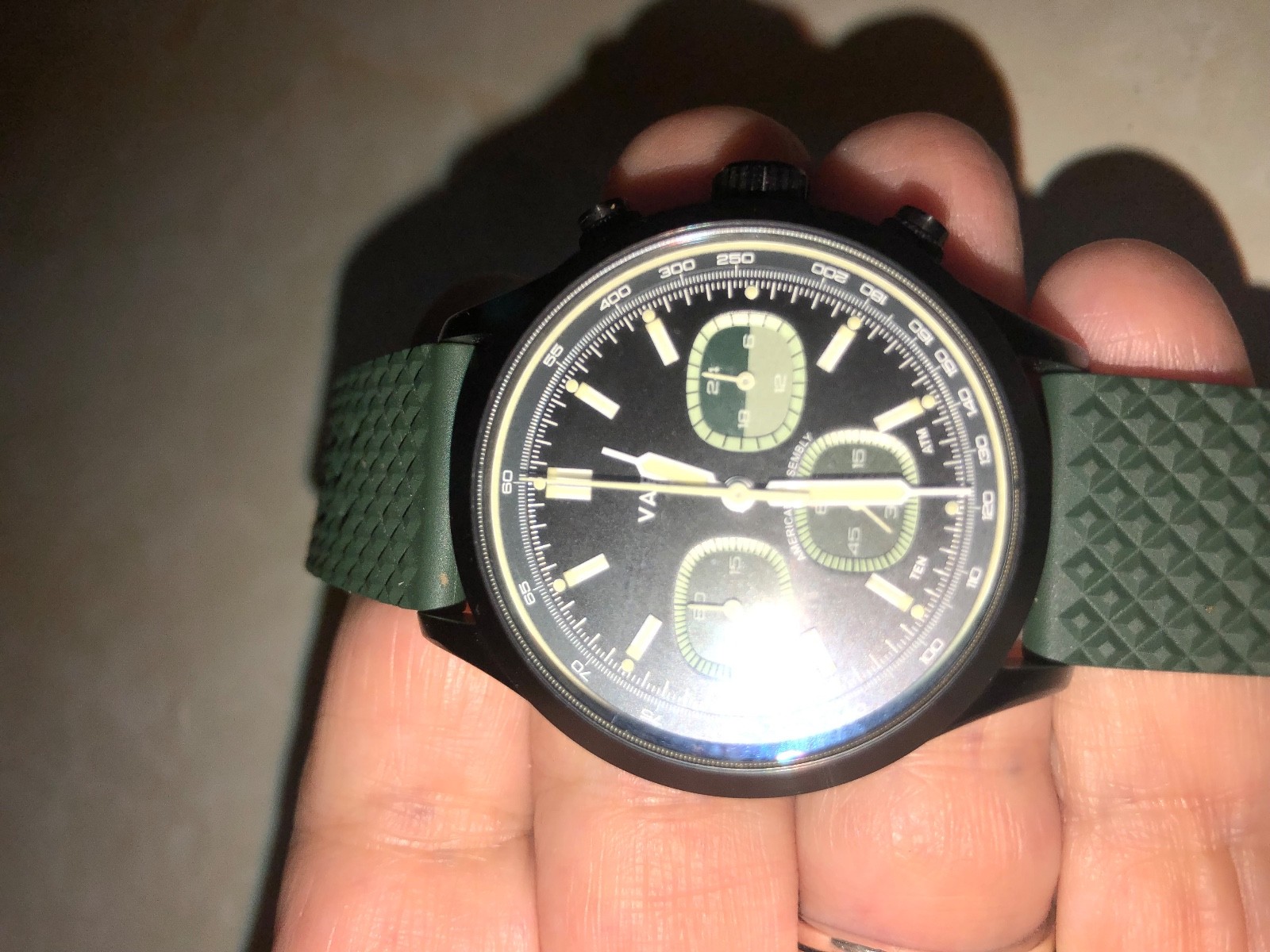 Vaer RS1 Rally Panda 40mm Quartz Chronograph Watch-Black PVD Coating