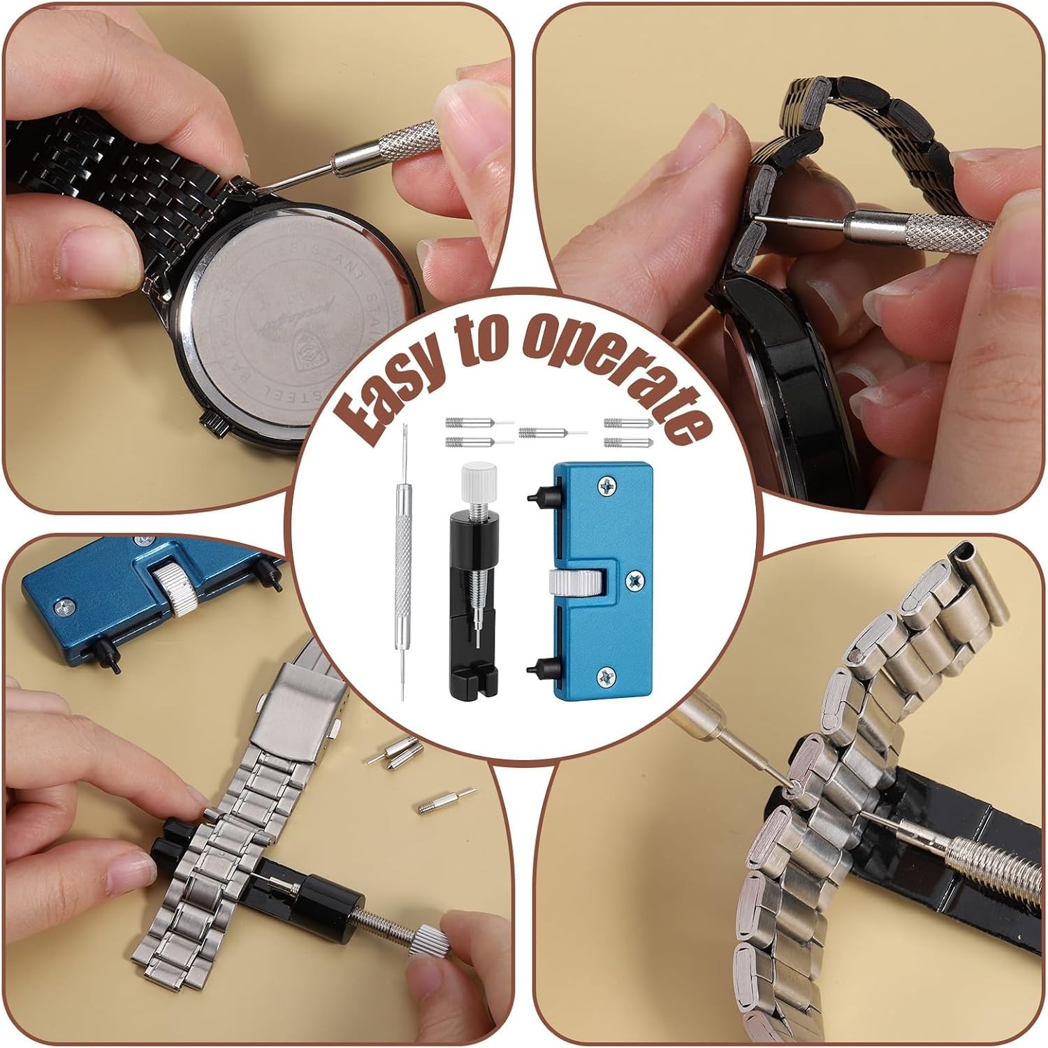 Professional Watch Link Removal Kit – Stainless Steel Tools for Perfect Sizing