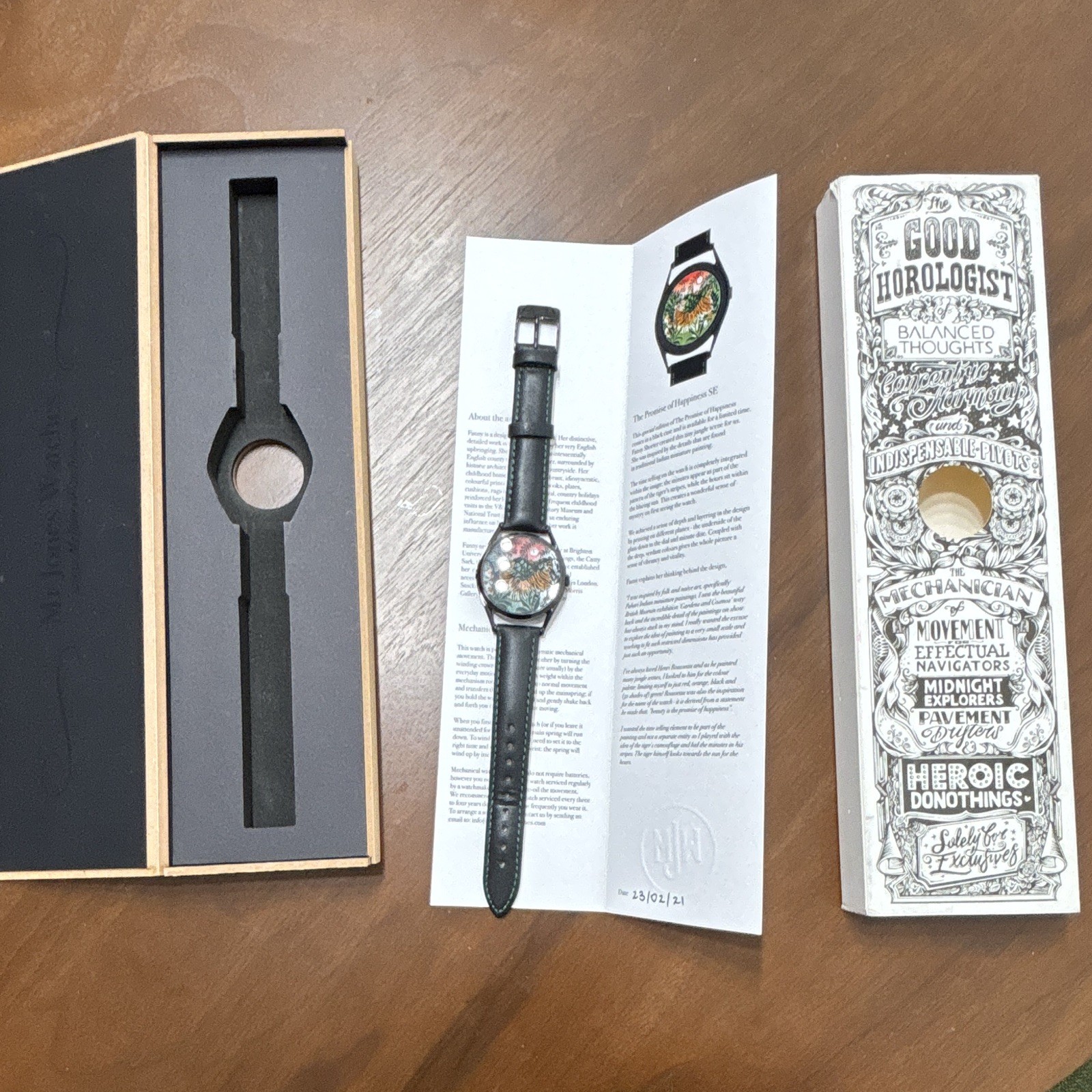 Mr Jones Watches Promise of Happiness Special Edition Manual Wind 37mm Box