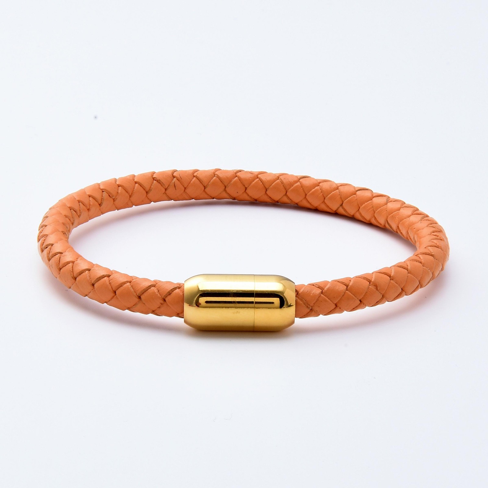 Simple Classic Leather Rope Chain Charm Bracelet Stainless Steel Unisex Jewelry