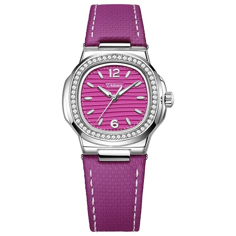 Luxury Brand Women’s Watches Waterproof Elegant Fashion Purple Watch for Women S