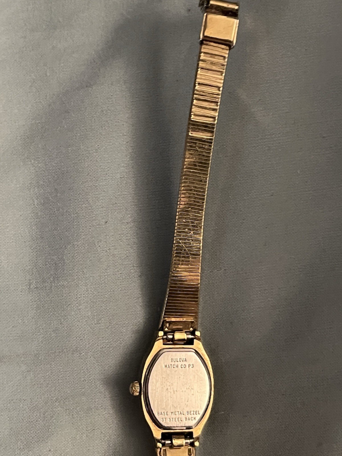 Vintage 1983 Bulova Ladies Gold Tone Goddess Of Time Watch Women’s