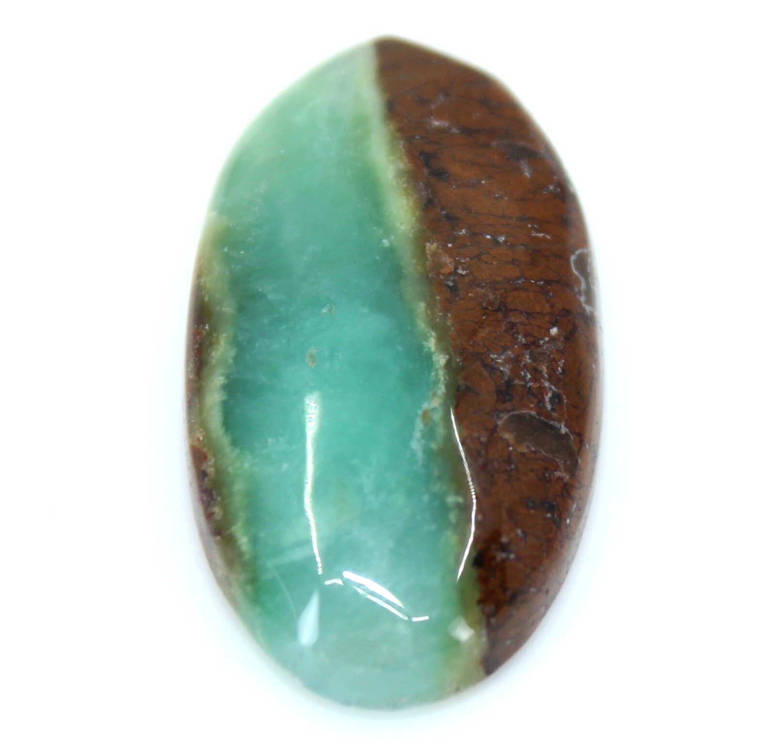 28.50 Cts Natural Bio Chrysoprase Gemstone Oval Cabochon Loose Gemstone 30x16x6