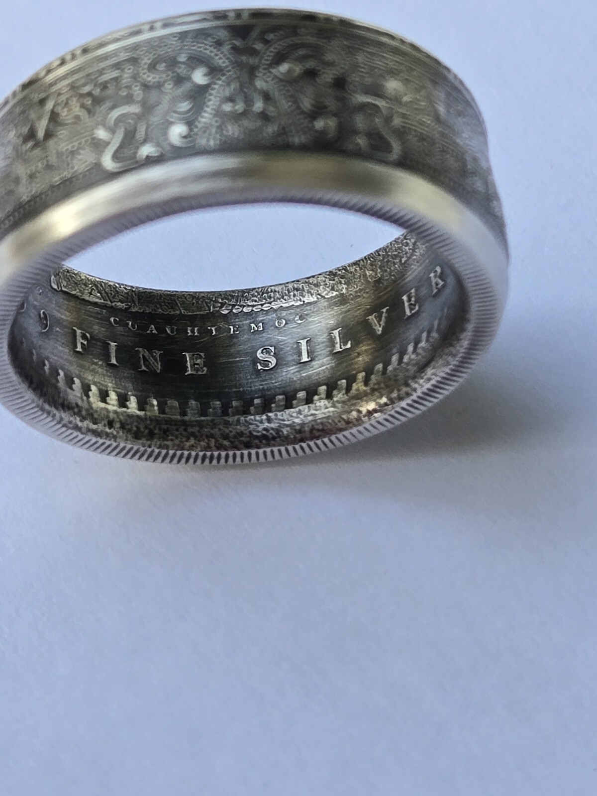 Aztec Calender .999 Pure Silver COIN RING Azteca Mayan Sz 8-14 Stars & Celestial