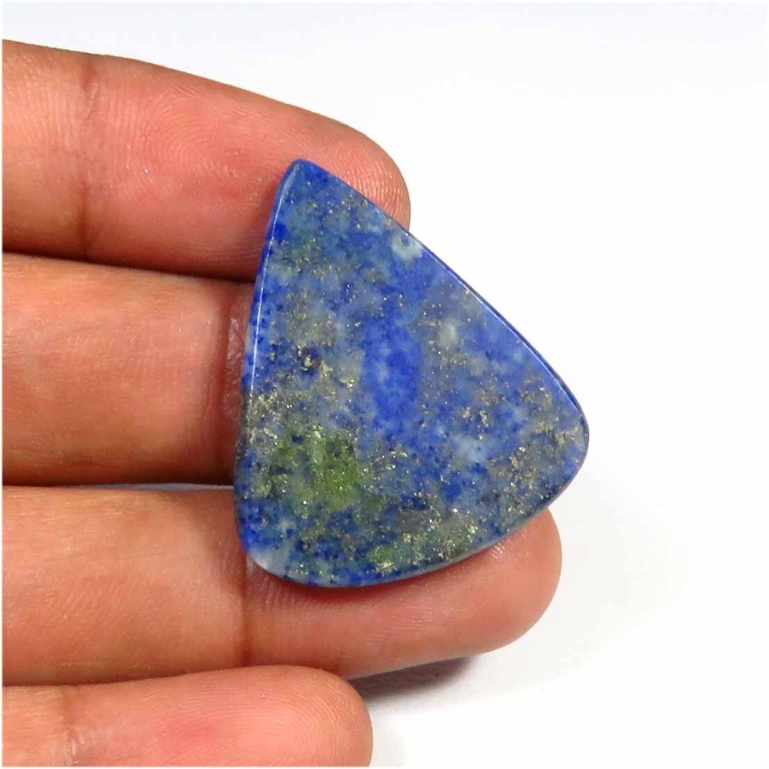 Natural Lapis Lazuli Cabochon 22cts Lapis Lazuli Pear Gemstone 30x26x3mm LP-36