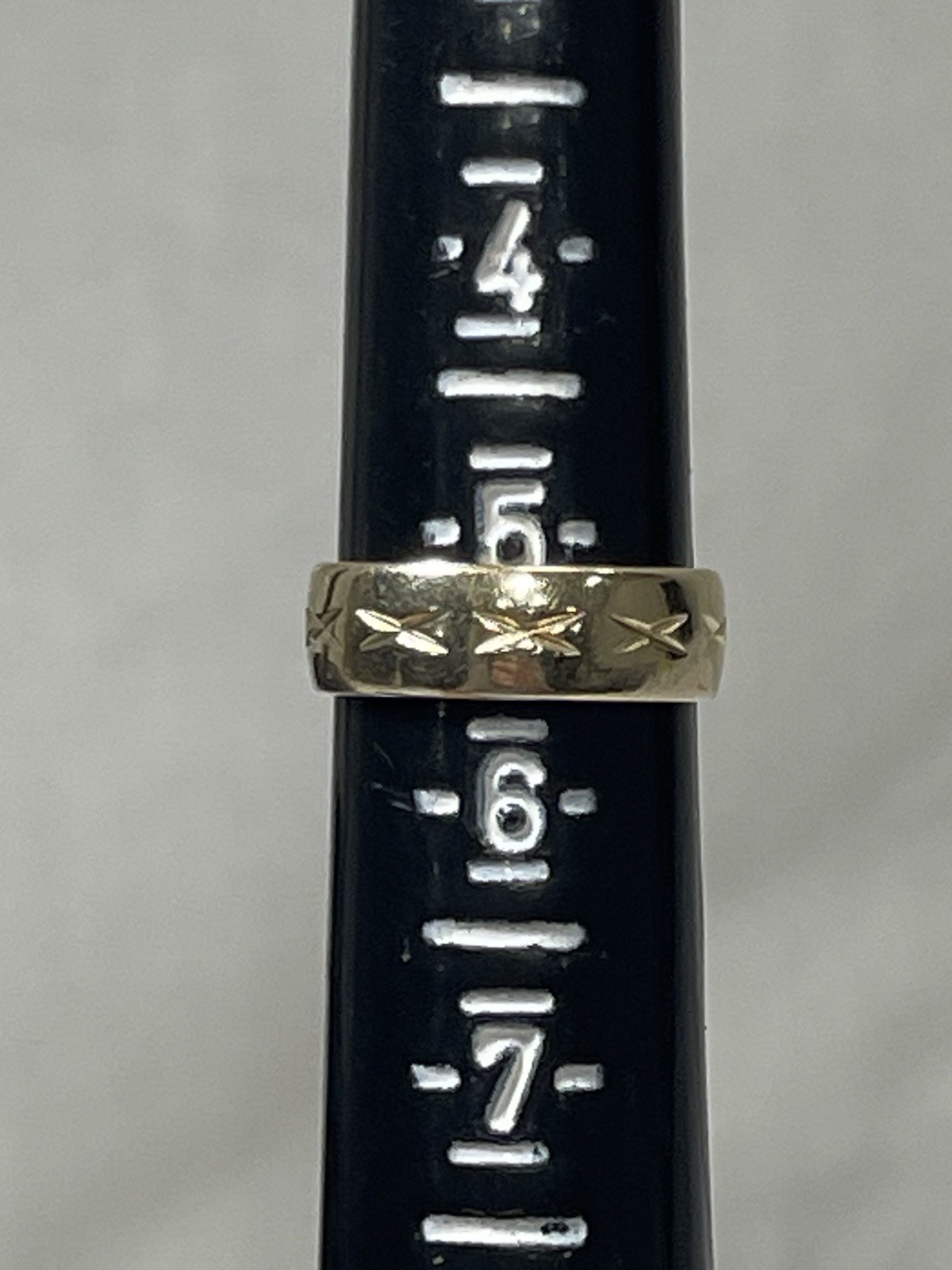 Vintage ArtCarved 14K Yellow Gold Wedding Band Ring 4.8g Engraved Size 5.75