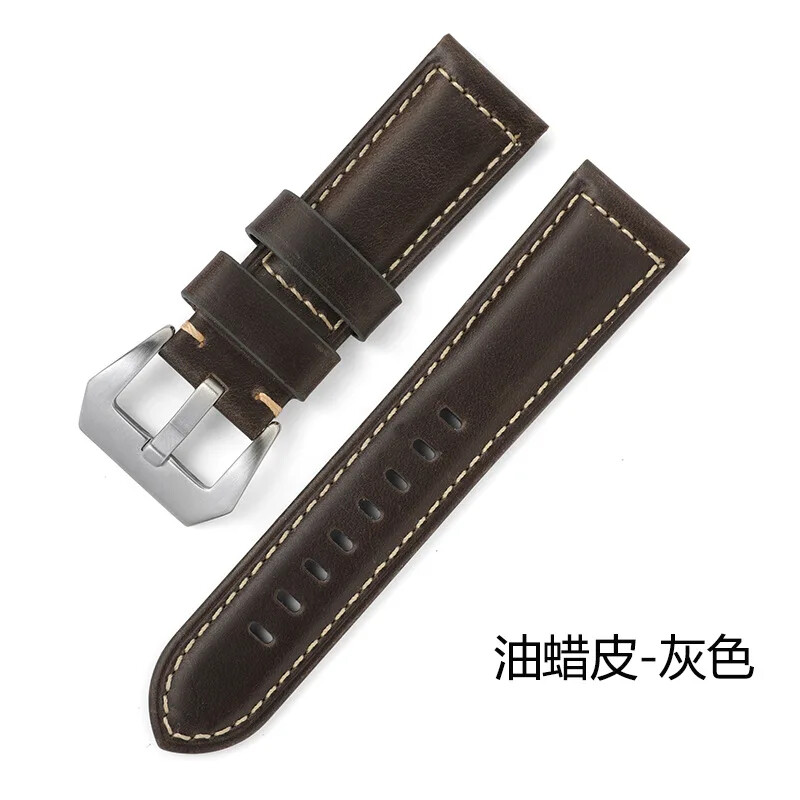 Vintage Classic Buckle Cow Genuine Leather Watch Band 20mm 22mm 24mm 26mm Strap