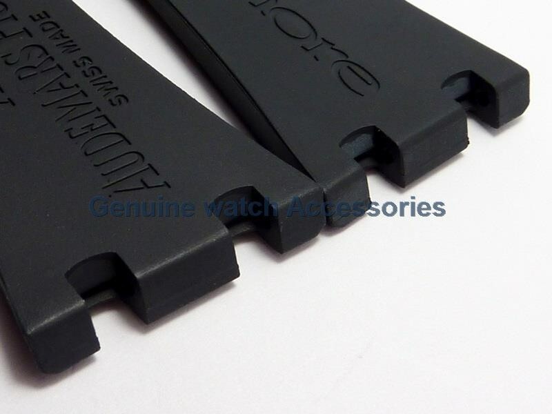 AUDEMARS PIGUET ROYAL OAK BLACK RUBBER SILICON(28mm X 18mm) STRAP BAND BRAND NEW