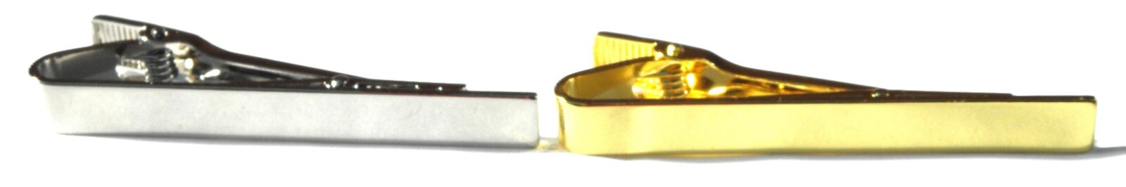 Tie Bar Fix Clip Clasp Plain Silver or Gold Colour