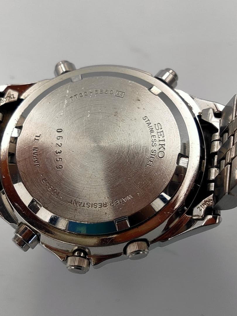 Vintage Seiko SQ100 Chronograph Alarm 7T32-6B50 Quartz JDM Overseas Rare | Japan