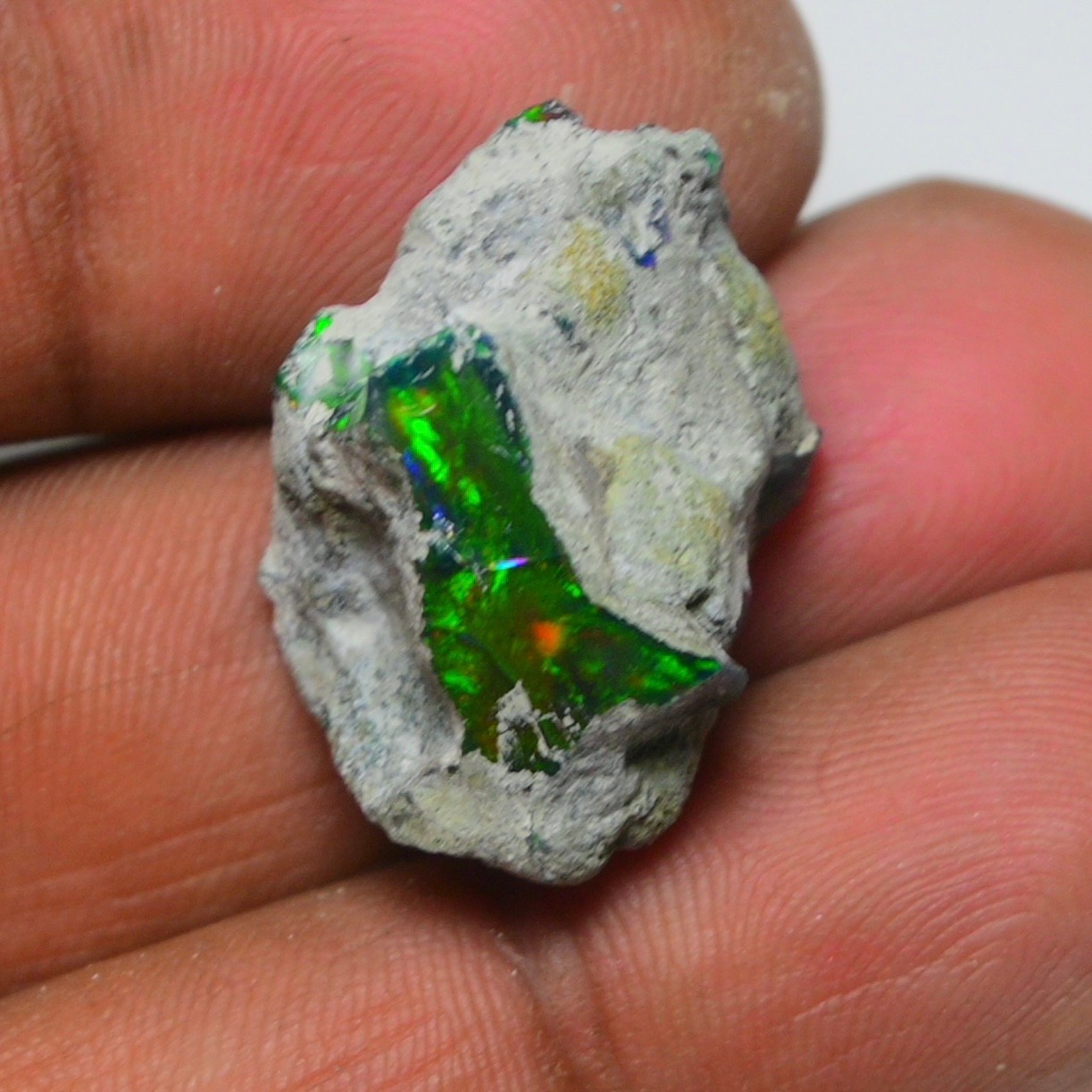 21.10 Cts Smooth Black Ethiopian Opal Rough, Ideal for Jewelry – Smoked Opal Raw