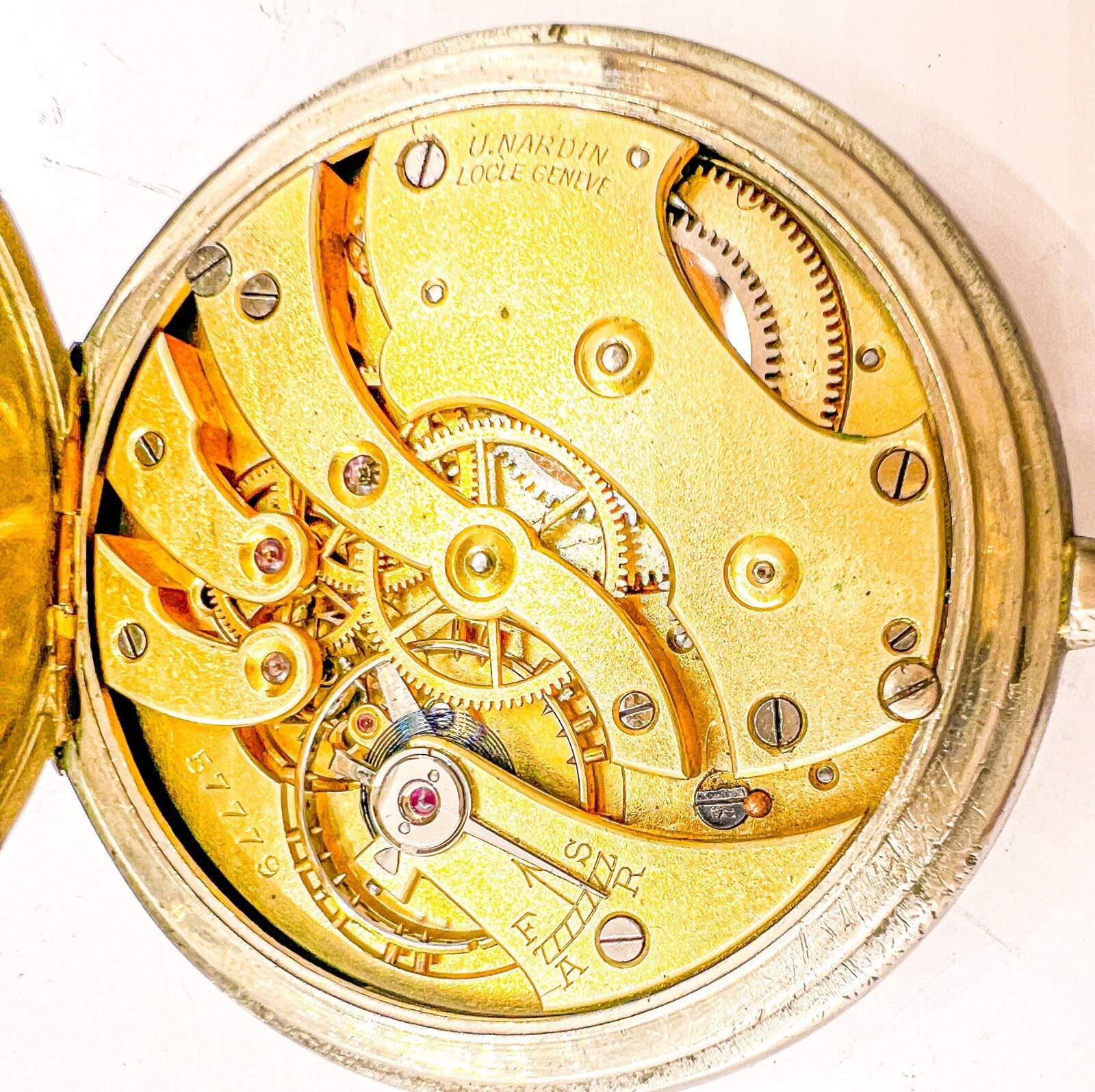Ulysse Nardin 50.5mm Large Pocket Watch Open Face Hand wind Working