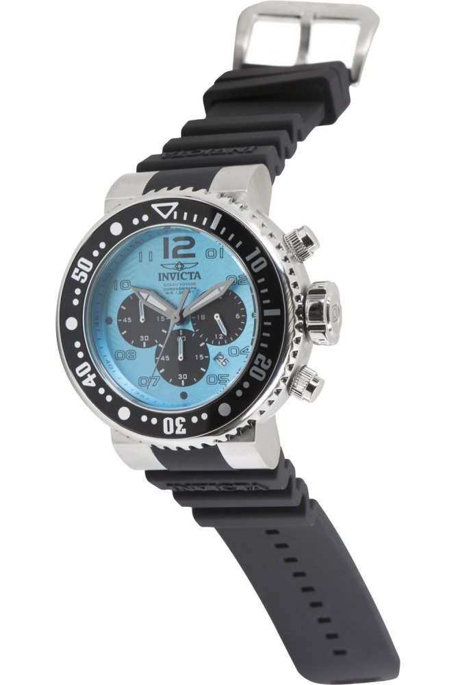 New Invicta Men 52mm Grand Pro Diver Ocean Voyage BLUE & BLACK DIAL Chrono Watch