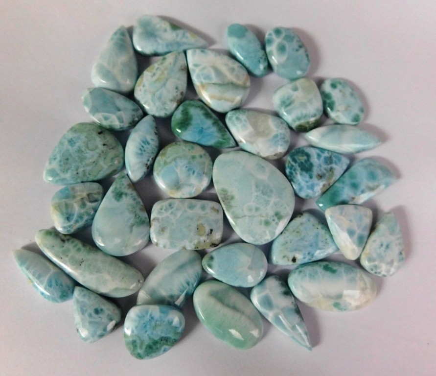 Top Quality Larimar Loose gemstones For Jewelry Making Wholesale Lot 71249