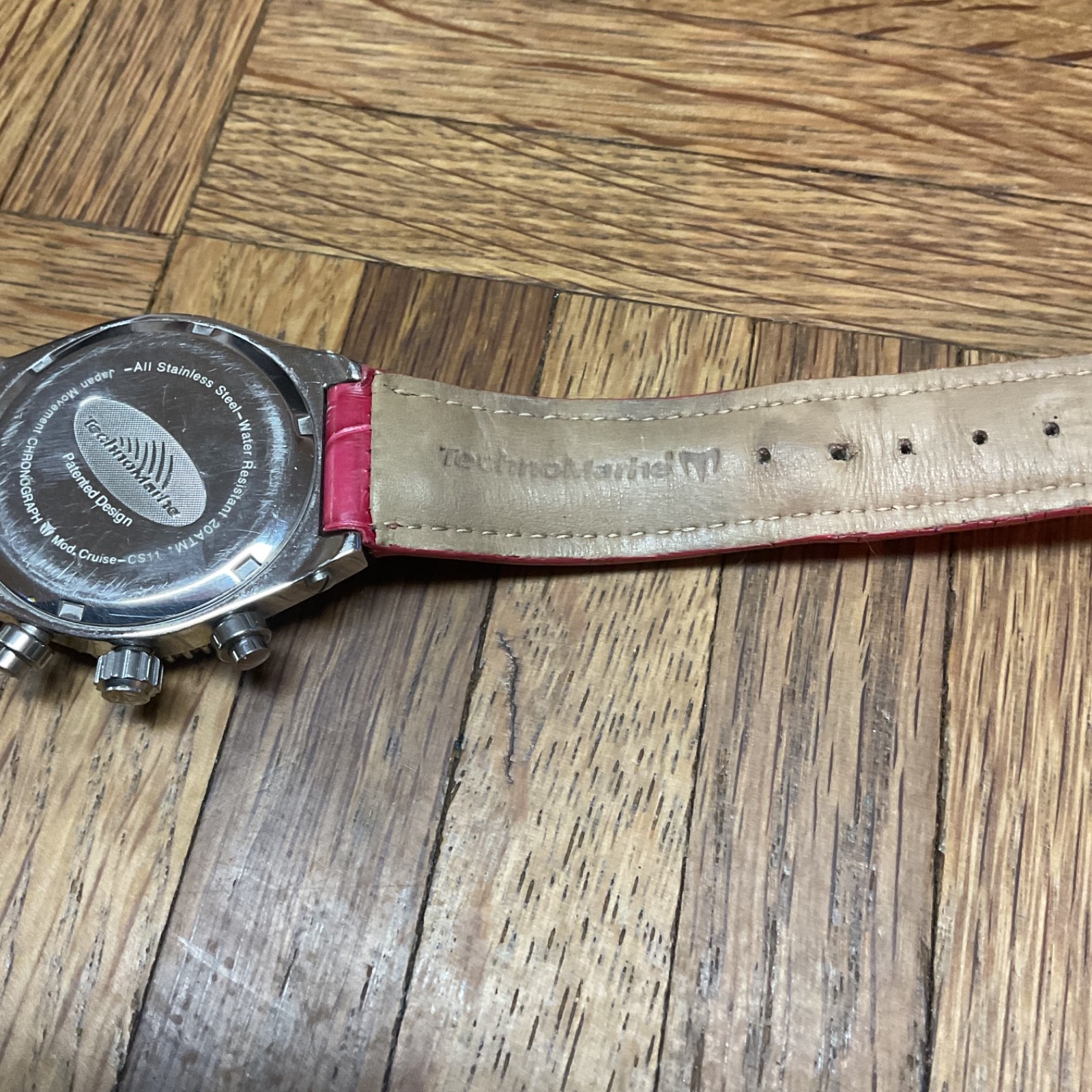 TechnoMarine Cruise CS11 45mm Unisex Chronograph 200M Louisiana Alligator Strap