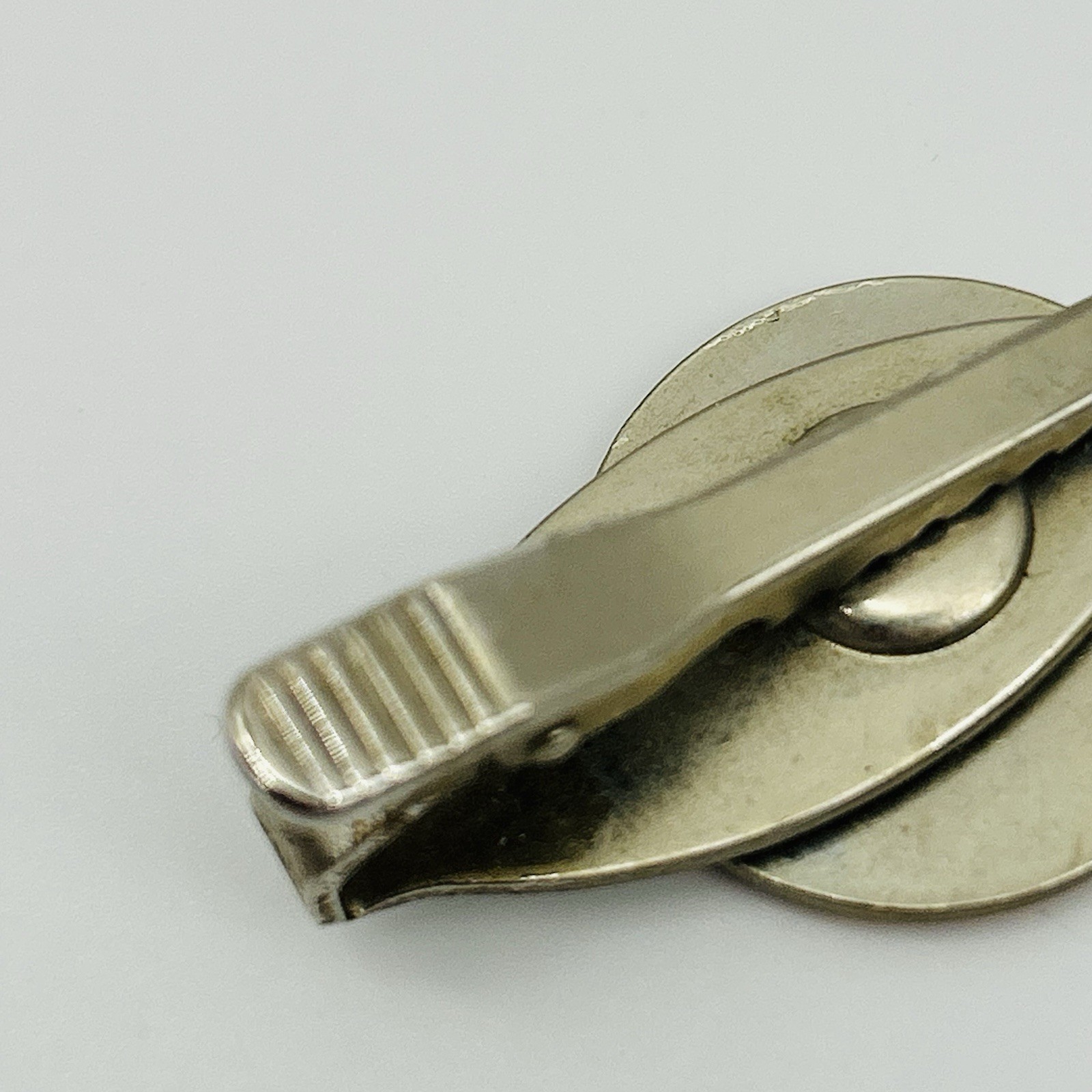 VINTAGE 2004 Tapirs Cup Tie Bar Pin Japan Silver Toned Orange Antique Logo Mens