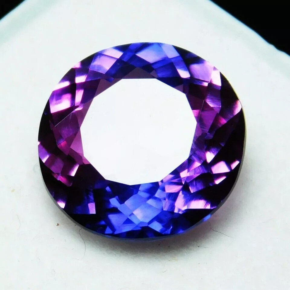 Rare Purple Tanzanite 5-7 Ct Round AAA+ Certified Loose Gem Natural