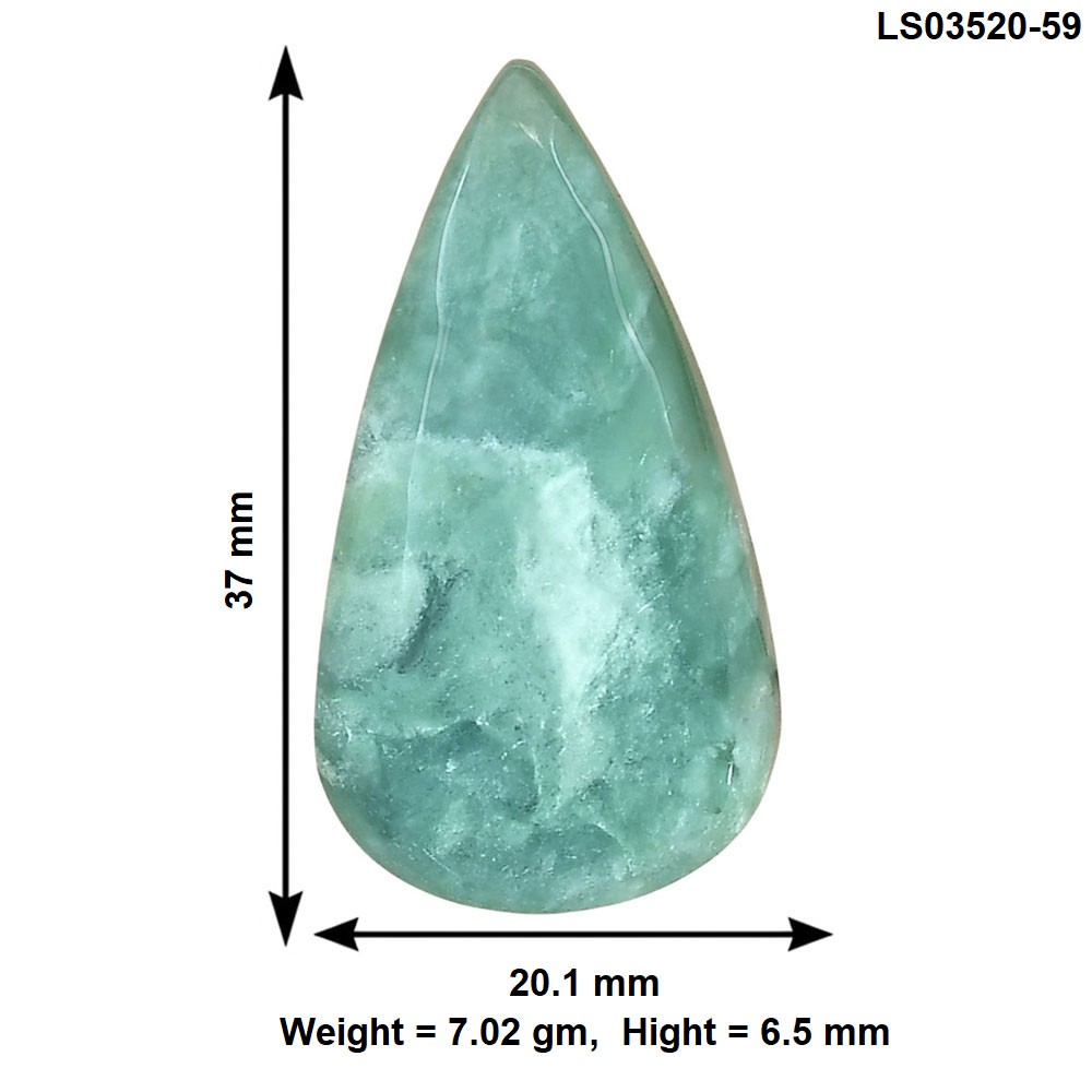 Natural Mtorolite 37×20.1×6.5 mm Pear Shape Polished Loose Gemstone LS03520-59