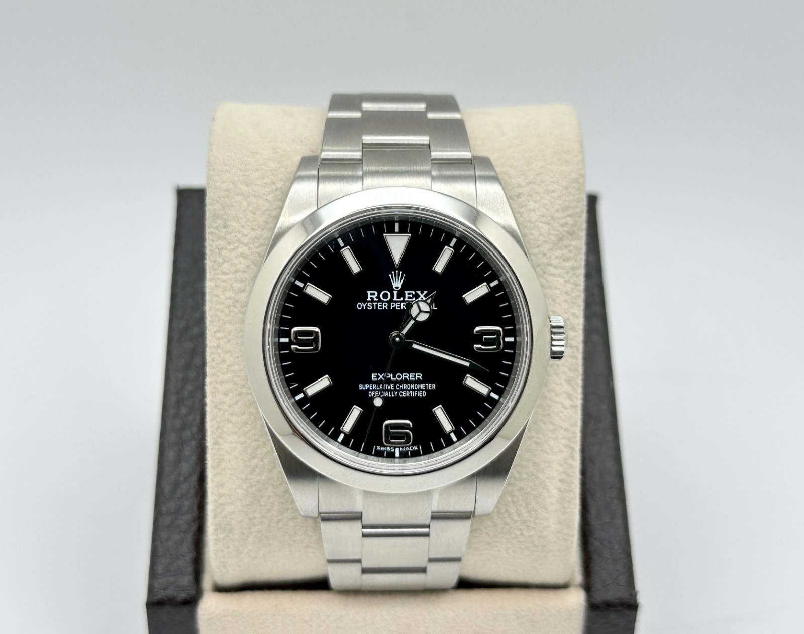 Rolex Explorer 214270 39mm Black Dial Stainless Steel