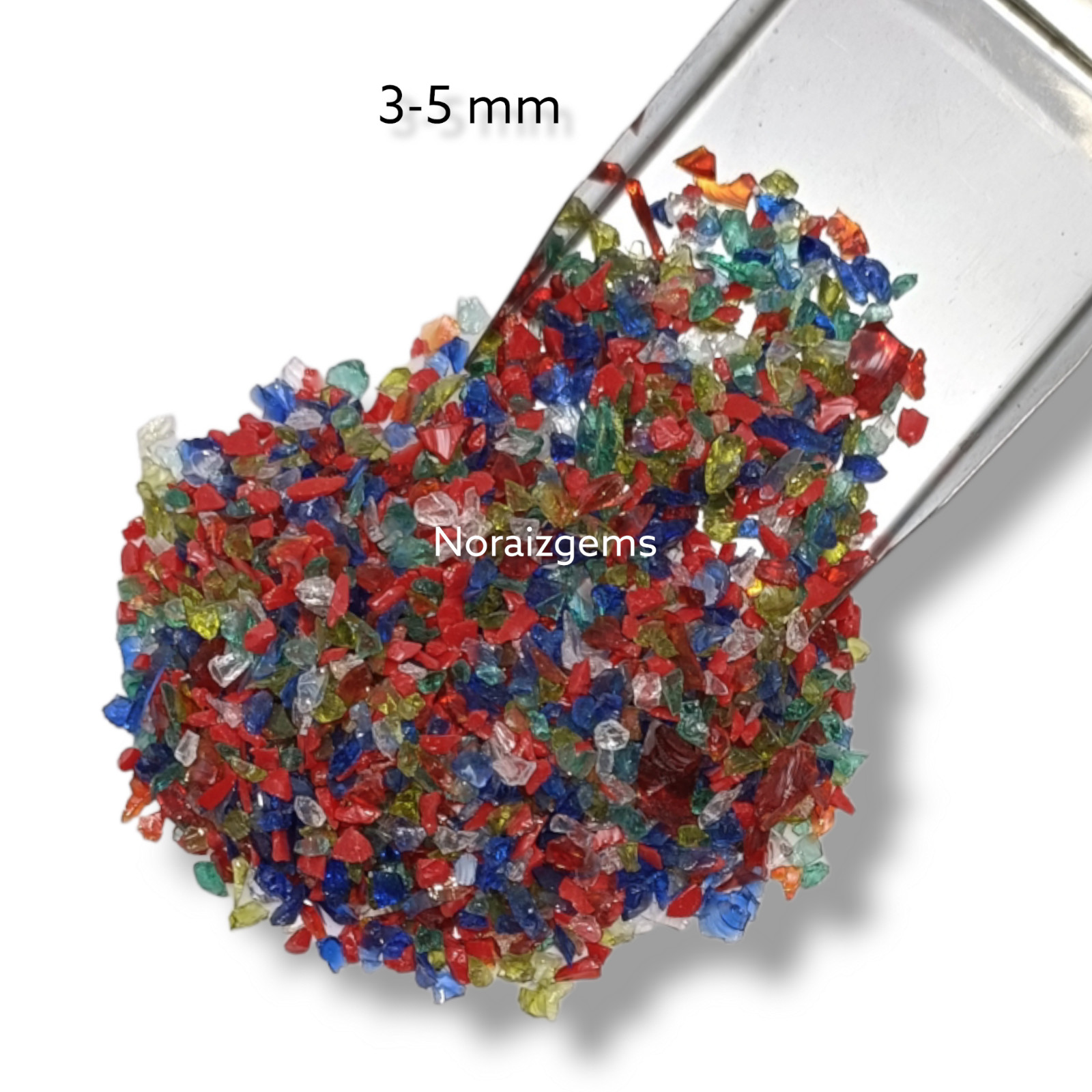 Crushed Mix Hydro Quartz Gemstone Coarse For Woodworking, Ring Inlay, Resin Art