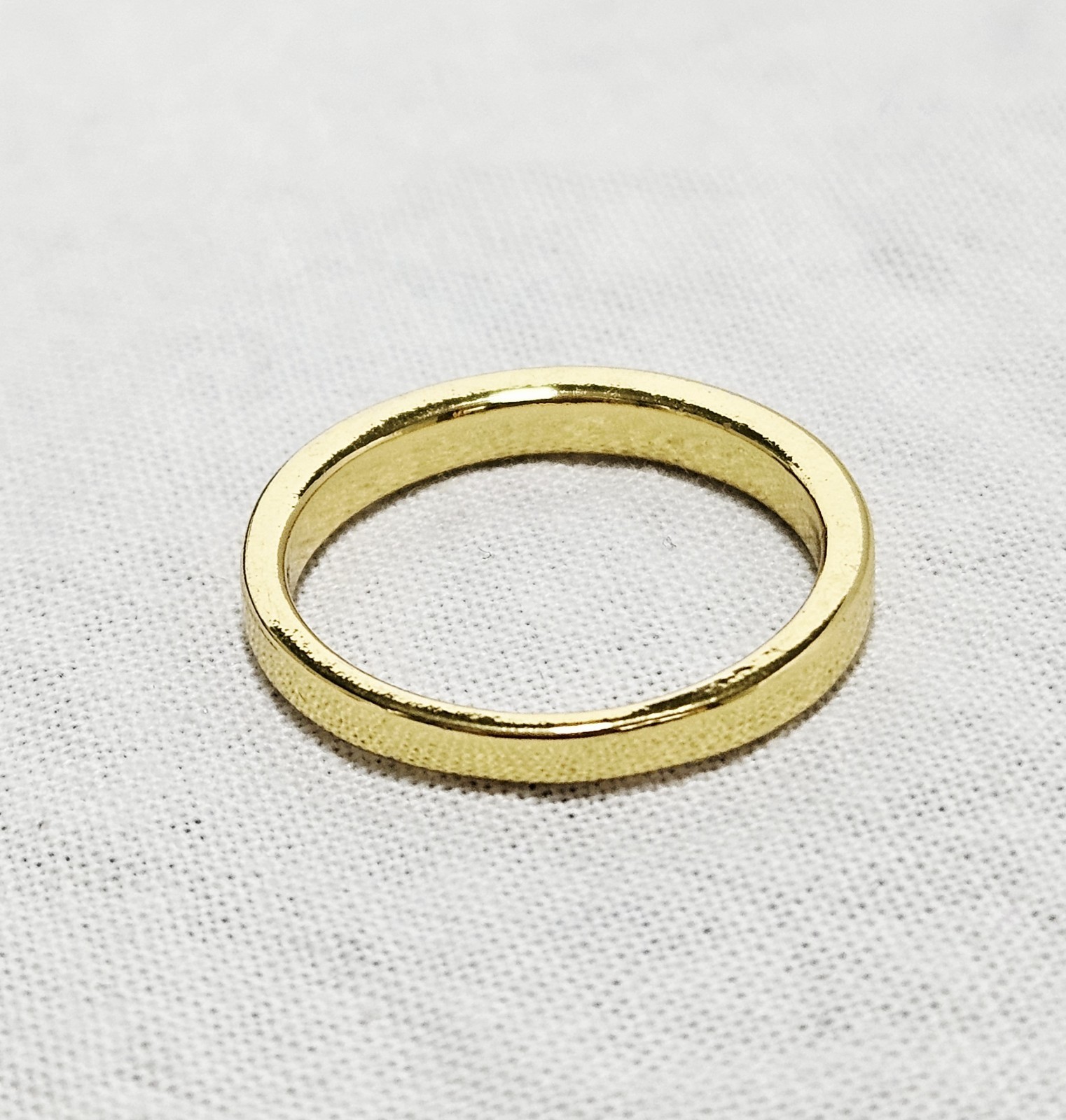 Gold Tone 2 Pc Ring Set Clear Crystal Wide Band Ring Band Ring Size 10 J15-3630