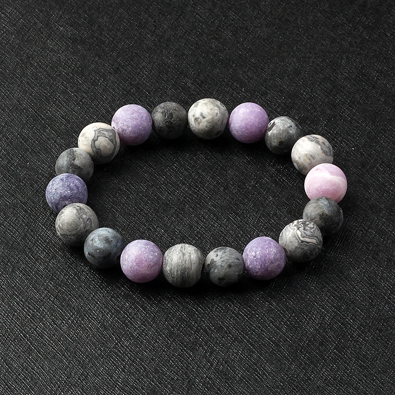 Stone Beaded Bracelet Solar System Planet Round Beads Unisex Bracelet Jewelry