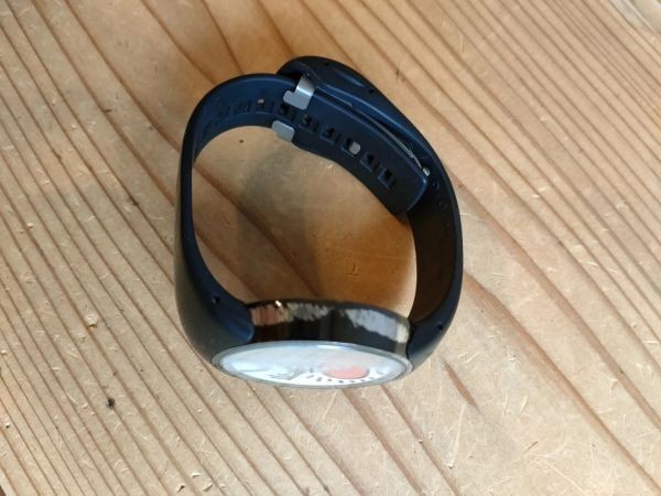 Keith Haring o.d.m DD134-11 Analog Watch Rubber Belt Black USED from JAPAN