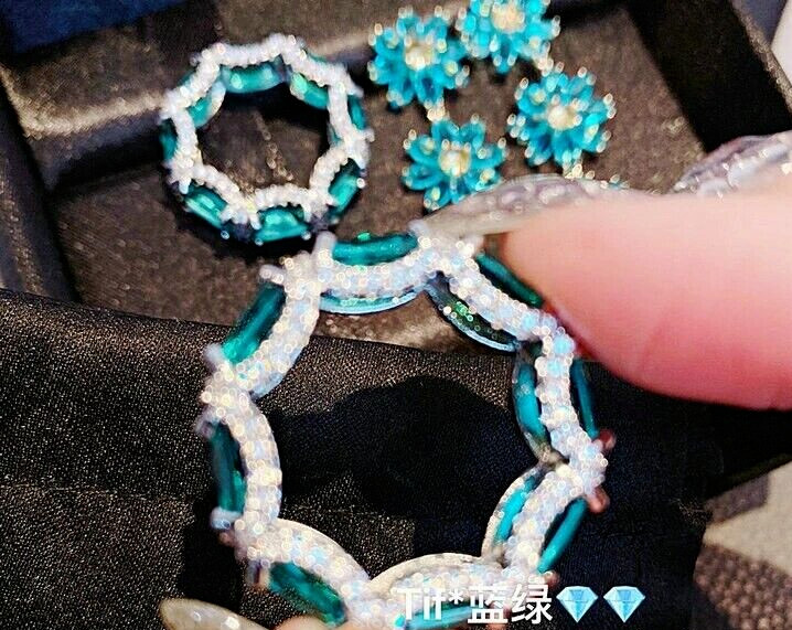 AQUA Color Stone Luxury Ring SIZE 8