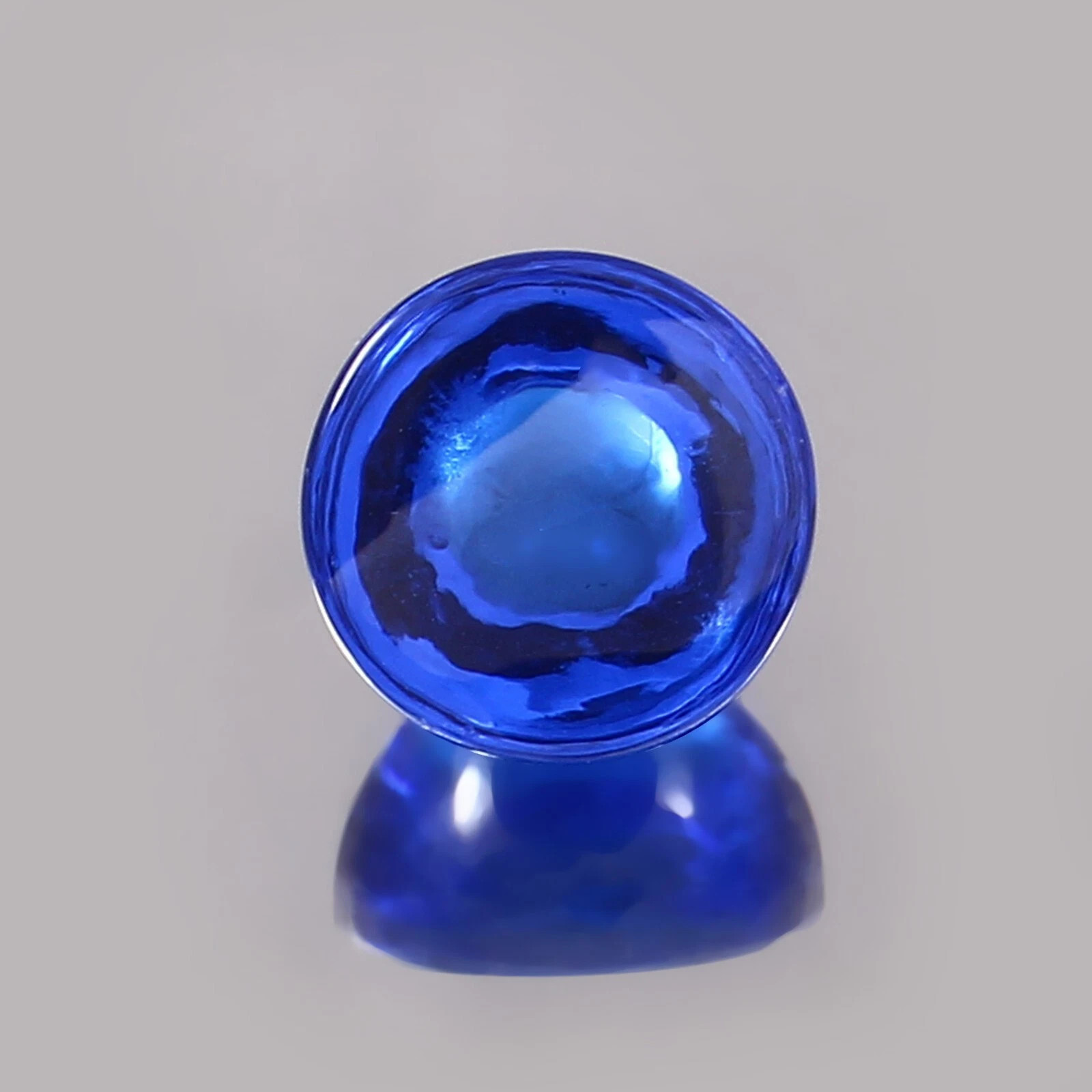 AAA Quality Natural Ceylon Blue Spinel Loose Round Gemstone Cabochon 8×8 MM