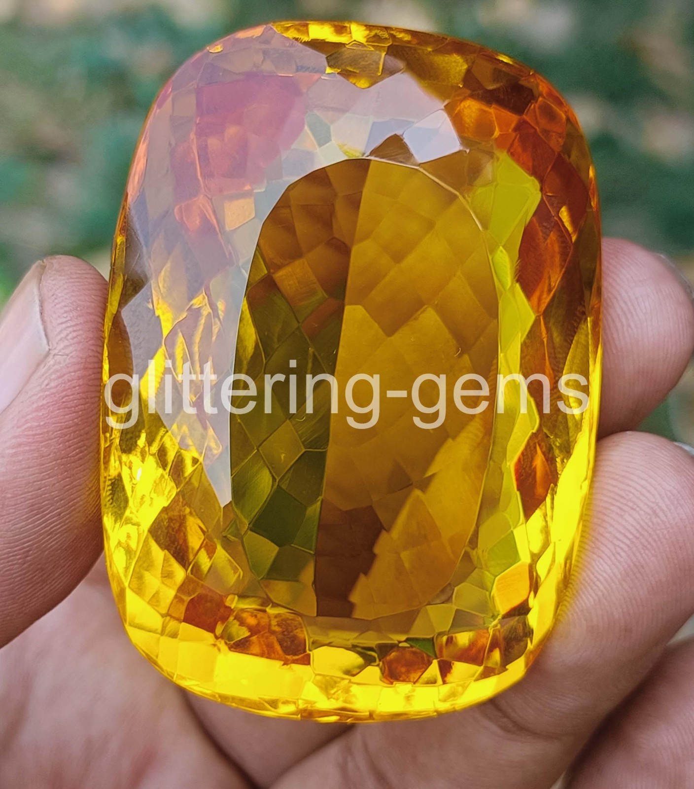 Natural Yellow Sapphire 2000 Ct Cushion Shape IGL Certified Loose Gemstone 6YHD