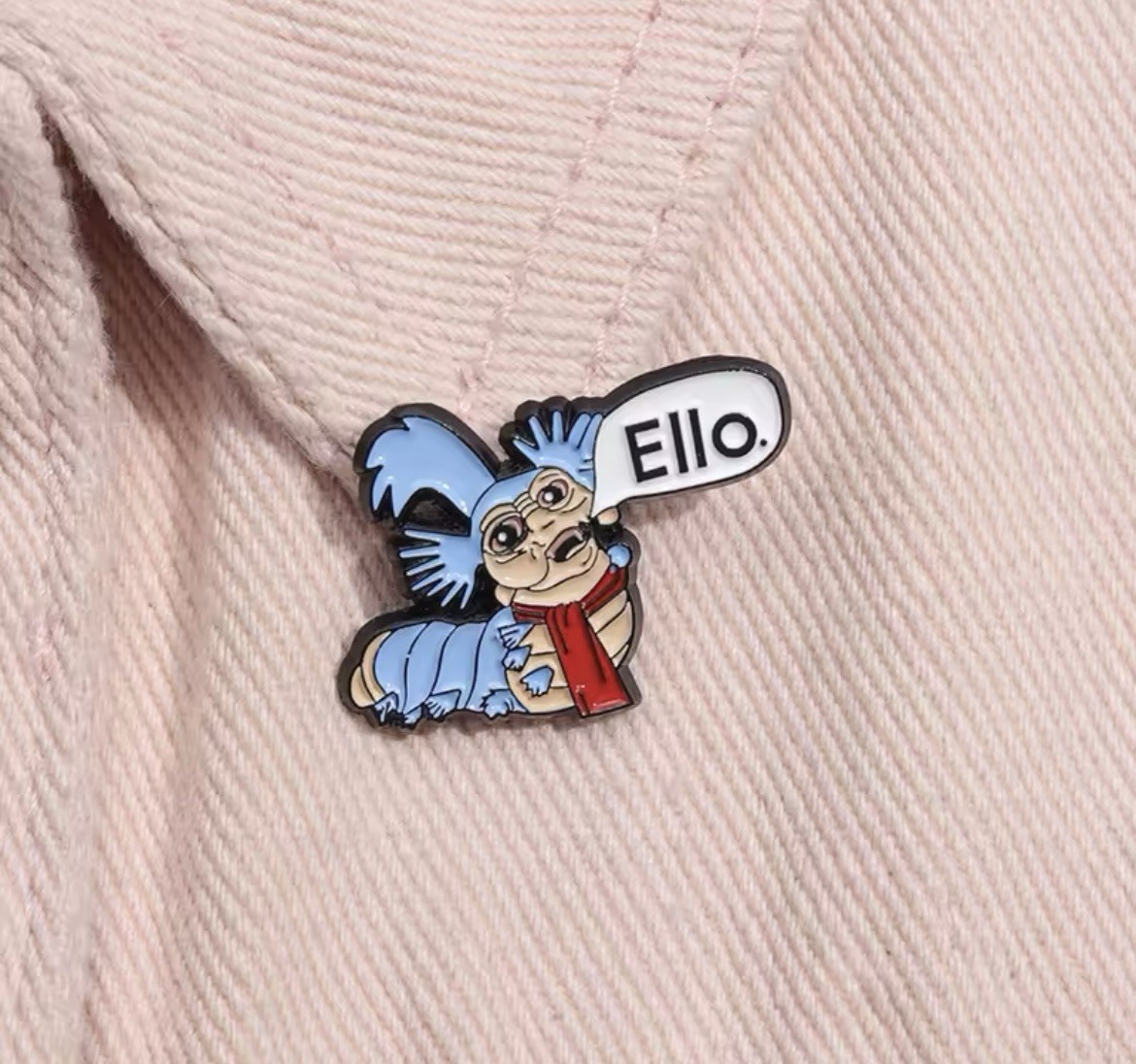 Ello Labyrinth Worm Style 1pc Pin Rubber Pin Backer Fun Labyrinth Pin Enamel Fun