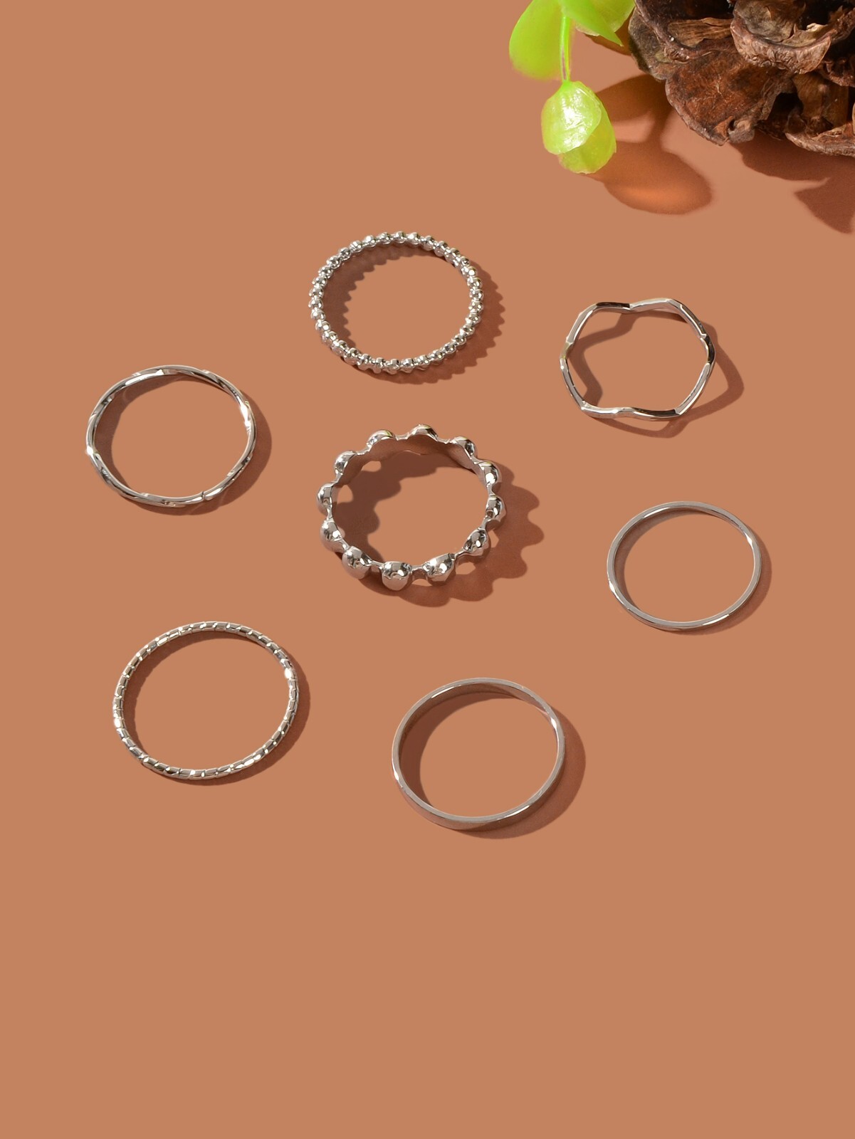 7pcs Assorted Rings Set Variety Pack Diverse Selection Combo Every Occasion Mood