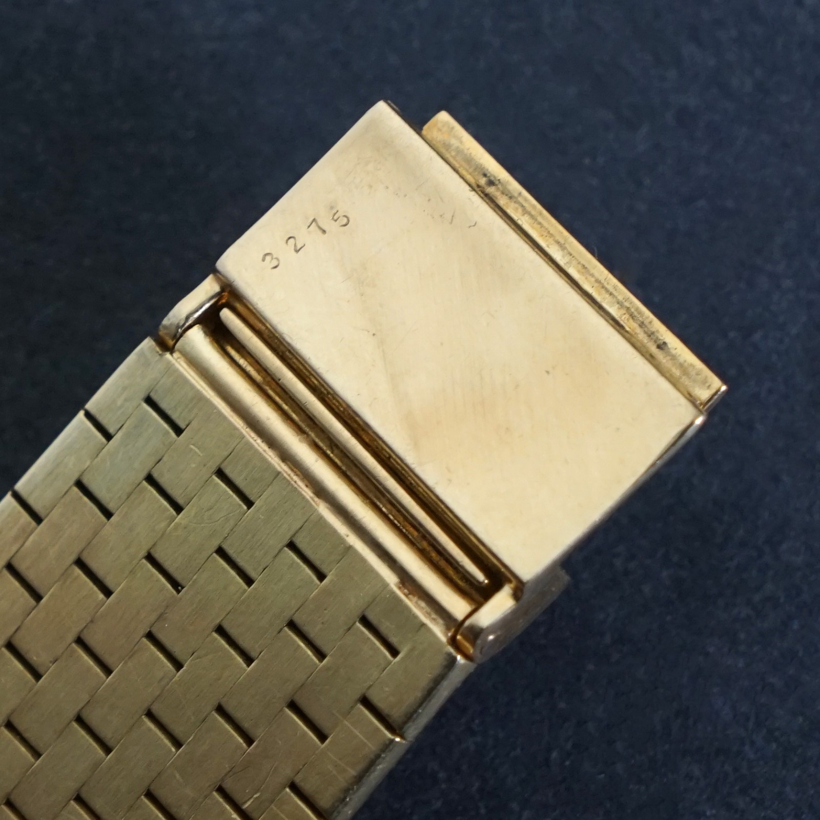 Stunning Chopard 18K Yellow Gold Man’s Mesh Bracelet Watch w/Orig Box, 114g MINT