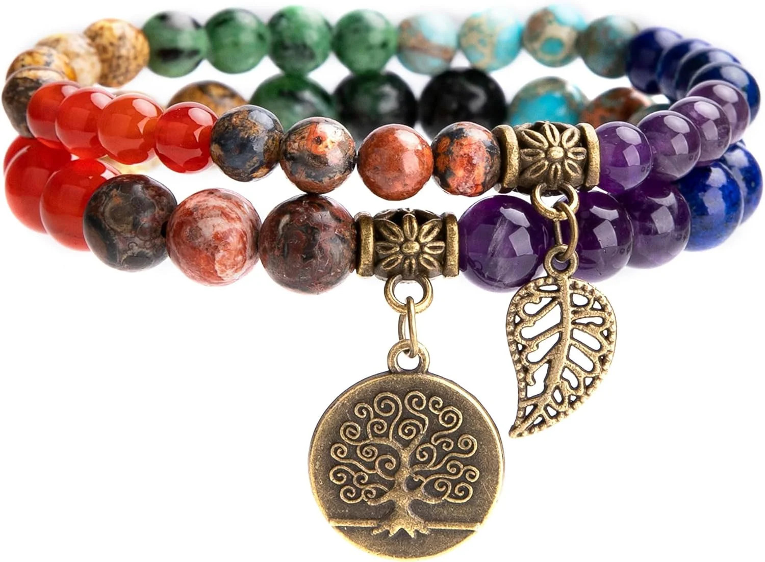 Bivei Natural Semi Precious Gemstone beads bracelet for women – Life Tree and Le